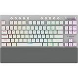 Asitan Beru Beyaz 2.4g + Bt Wireless Rgb Red Swıtch Mekanik Gaming Oyuncu Klavye Slim Low Profile Tkl - Çok Renkli