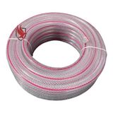 Asitan Boryap Şeffaf Silikon Bahçe Sulama Hortumu, 25 Metre, 1/2 Inç Örgülü