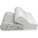 Asitan Boyun Destekli Ortopedik EXCLUSIVE%100 Visco Yastık 50X32X10-8 cm (Exclusive) - Çok Renkli