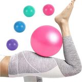 Asitan Buffer 20 cm Fitilli Pilates Topu ve Pompa Seti Pilates Denge Yoga Spor Egzersiz Top Jimnastik Fitne - Çok Renkli