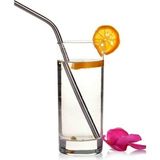 Asitan By Akcakese 9 Parça Metal Pipet Seti Paslanmaz Çelik Pipet ve Çubuk Pipet Temizleme Fırçası - - Çok Renkli