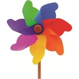 Asitan Cankardeşler Kardeşler 20CM Çap 7 Kanatli Bahçe Grubu Kulede Rüzgar Gülü Metalik - Standart