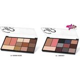 Asitan City Style Face & Eye Palette No: 01 Warm Nude - Allık, Bronzer, Aydınlatıcı ve 9'lu Far Paleti - Çok Renkli