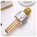 Asitan Çocuklar Için Karaoke Mikrofon Bluetoothlu Mikrofon Speaker Yetişkin Için Karaoke Aux USB Sd K - Çok Renkli