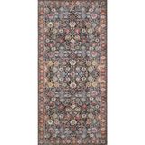 Asitan Cool Halı Private Renkli Halı Yolluk Eskitme Vintage Dokuma Şönil Halı Çiçekli Yıkanabilir H - Çok Renkli