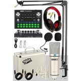 Asitan Cx1 Compact Set-2 Efektli Ses Kartı Mikrofon Stand Seti (Pc ve Telefon) - Renkli