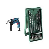 Asitan Darbeli Matkap Gsb 13 Re (600 W) + Bosch Beton Matkap Ucu ve Vidalama Seti, 15 Adet