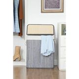 Asitan Deconox El Yapımı Hasır Katlanır Çamaşır Sepeti Dikdörtgen 72 Litre (40CM*30CM*61CM), Doğal - Genel - Çok Renkli