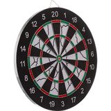 Asitan Delta Flocked Dart Seti 45 cm (18 Inç) Büyük Boy + 6 Dart Oku (18 Gr) Hedef Tahtası - Çok Renkli