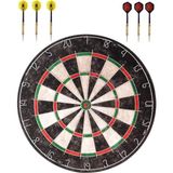 Asitan Delta Profesyonel Sisal Dart Seti 45 cm (18 Inç) Büyük Boy + 6 Dart Oku (18 Gr) Hedef Tahtası - Çok Renkli