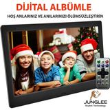 Asitan Dijital Fotoğraf Çerçevesi Otomatik Slayt Gösterisine Sahip 7 Inç LCD Usb/sd Mp3/mp4 Çalar Siy