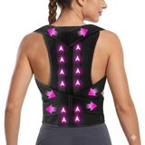 Asitan Dik Duruş Korsesi Çift Balenli Unisex Kamburluk Önleyici Sırt Omuz Bel Destekli Korse - Çok Renkli
