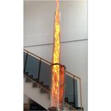Asitan Dorello Füze Pelet Kamp Soba Camı Borusu, Borosilikat Cam, 1200X100MM, 3mm Kalınlık, Yüksek Is� - Çok Renkli