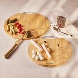 Asitan Emsan Bambu Circle 2'li Kesme Tahtası - Çok Renkli