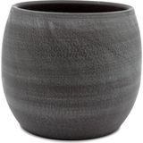 Asitan Esra Gri Seramik Saksı 19X16 cm - Çok Renkli