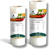 Asitan Ev Tipi Gofrajlı Rulo Vakum Poşeti 25 cm 1 Adet - 30 cm 1 Adet Toplam 2 Rulo - Çok Renkli