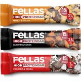 Asitan Fellas Yüksek Protein Bar, Karma Kutu (3 Çeşit), 45GR x 12 Adet - 0,5 kg