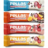 Asitan Fellas Yüksek Protein Bar, Karma Kutu (4 Çeşit), 45GR x 12 Adet - 0,5 kg