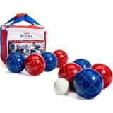 Asitan Franklin Sports Bocce Top Seti - 8 Tüm Hava Koşulları 90 mm Bocce Topları, 1 Pallino ve Taşıma - Çok Renkli