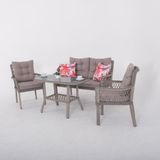 Asitan Fusion Ikili Rattan Bahçe Oturma Grubu | Gri | Rehome - Çok Renkli
