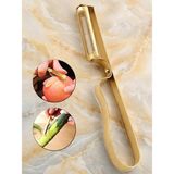 Asitan Gold Yan Soyacak Patates Sebze Soyacağı Paslanmaz Çelik Ergonomik Pratik Soyma Aparatı - Çok Renkli