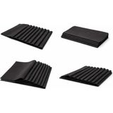Asitan Gözlük Temizleme Bezi, Siyah, 10'lu Set, Mikrofiber Kumaş, Telefon Kamera Tablet Ekran Temizleme - Çok Renkli