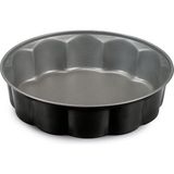 Asitan Guardini 05526HE Happy Hour, Kek Kalıbı, Çiçek, 26 Cm, Yapışmaz Kaplamalı Çelik, Renk: Siyah - 26 x 26 x 7 cm