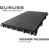 Asitan Guruss Volkanik Taş Izgara 24 x 39 cm - Renkli