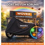 Asitan Honda Pcx 150 Ile Uyumlu Motosiklet Brandası,arka Çanta Uyumlu Motor Branda,siyah - Çok Renkli