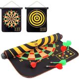 Asitan Hsport Manyetik Dart Tahtası Mıknatıslı 6 Ok Büyük Boy Çift Yönlü Hedef Oyunu Dartboard Duv - Çok Renkli