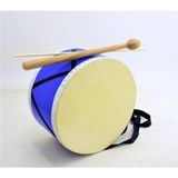 Asitan Imece Çocuk Davulu Mor Renk Hayvan Derili 28-30 cm Tokmak+Çubuk - Çok Renkli