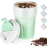 Asitan Kahve Termosu Paslanmaz Çelik Su Matarası Spor Matarası, Kapaklı 400 Ml, Sızdırmaz Çocuk Şi� - Çok Renkli