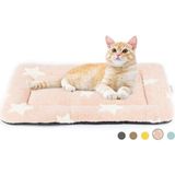 Asitan Kedi Yatağı, Iç Mekan Kediler Için Yıkanabilir Köpek Sandığı Pedi, Küçük Köpekler Içi - Beyaz - Gold - Çok Renkli
