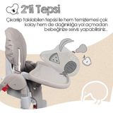 Asitan Koala All In One Katlanır Tekerlekli Mama Sandalyesi (Soman) - Çok Renkli