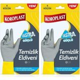 Asitan Koroplast Yeni Ekstra Güçlü S Küçük Temizlik Eldiveni Pamuklu Terletmez Astar 2 Adet - 1 kg