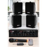 Asitan Lastvoice Black Large Plus Paket 3, Hoparlör ve Anfi Anons Ses Sistemi Seti - Çok Renkli