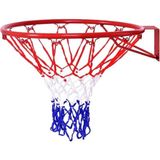 Asitan Leyaton Basketbol Çemberi, 45 Cm, Tek Katlı Fileli, Kırmızı - Çok Renkli