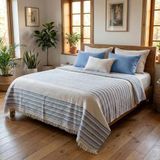Asitan Loomvia Kanepe, Koltuk ve Yatak Örtüsü - 240X260 cm - Bambuviskon Kumaş - Nefes Alır ve Yakmaz - Çok Renkli - 1 x 32 x 27 cm
