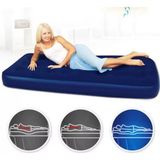 Asitan Mavi Tek Kişilik Şişme Yatak Kamp Tatil Deniz Plaj Yatağı 183X76X23CM - Çok Renkli