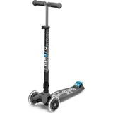 Asitan Maxi Deluxe Katlanabilir LED 3 Tekerlekli Scooter, Volcano Gri, 5-12 Yaş - Çok Renkli