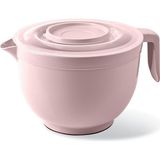 Asitan Melkan Home Karıştırma Kabı & Mikser Kase Kapaklı Mikser Kase 3 Litre Çırpma Kabı Pudra No C - Çok Renkli