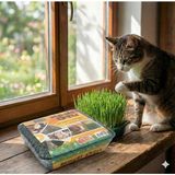 Asitan Meraklı Bahçeci Kedi Çimi - Kedi Sindirim Sistemini Rahatlatıcı Sağlıklı Kedi Otu