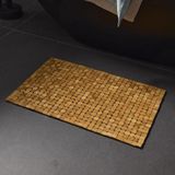 Asitan Meturas Bambu Banyo Matı, 50X80 Cm, Kaymaz Taban, Doğal Ahşap, Suya Dayanıklı - Çok Renkli - Beyaz - Gold