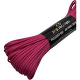 Asitan Mg Ropes Bileklik ve Outdoor Polyester Paracord Ip 4 mm 660 Lb 30 Metre Fuşya (10 Çekirdek) - Çok Renkli