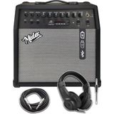 ASİTAN Mga-50hd Elektro Gitar Amfisi 50 Watt Usb Bluetooth Şarjlı 4 Girişli (KULAKLIK VE KABLO DAHİL)
