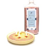 Asitan Missi Yaratıcı Inci Tozu Black Vanilya Kokulu Taba Renk Mum (30 Adet Fitil ile BIRLIKTE)-400 gr - Çok Renkli