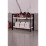 Asitan Mudesa MDSMUR0002 Metal Masa Tezgah Üstü Düzenleyici Organizer Banyo Mutfak Rafı Kitaplık Bahar - Çok Renkli