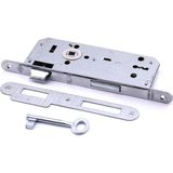 Asitan Oda Kapısı Gömme Kilit 18 x 45MM Göbek Ölçülü Metal Iç Kapı Kilidi 1 Anahtarlı Dayanıkl - Çok Renkli