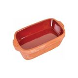 Asitan Orta Dikdörtgen Sırlı Toprak Güveç Tencere Fırın Tepsi 32 * 18 * 4.5 cm - Çok Renkli