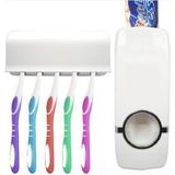 Asitan Otomatik Diş Macunu Sıkacağı ve 5'li Diş Fırçalığı - Çok Renkli